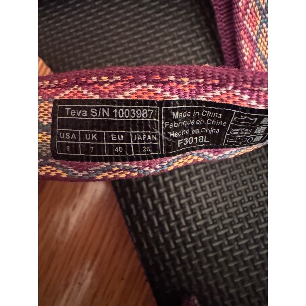 Teva Original Universal Purple Geometric Strappy Sandals Womens 9 1003987 - Picture 5 of 7